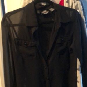 Harley-Davidson sheer blouse size S